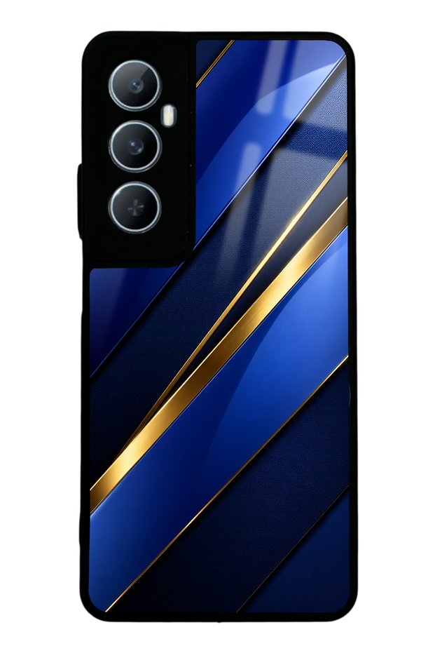 Realme C65 Sapphire Gold Edge Design Glossy Phone Case