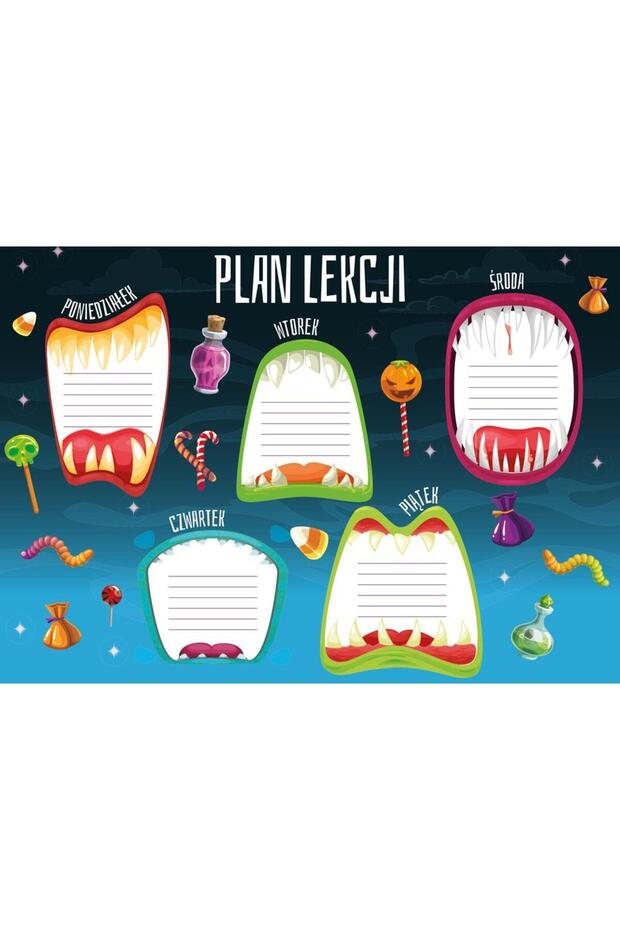 Set 5 căițe pentru orar, Henry, Multicolor