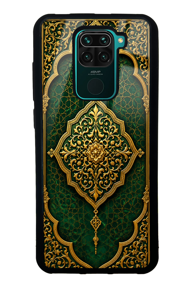 Xiaomi Redmi Note 9 Emerald Glossy Phone Case with Ottoman Majesty Design