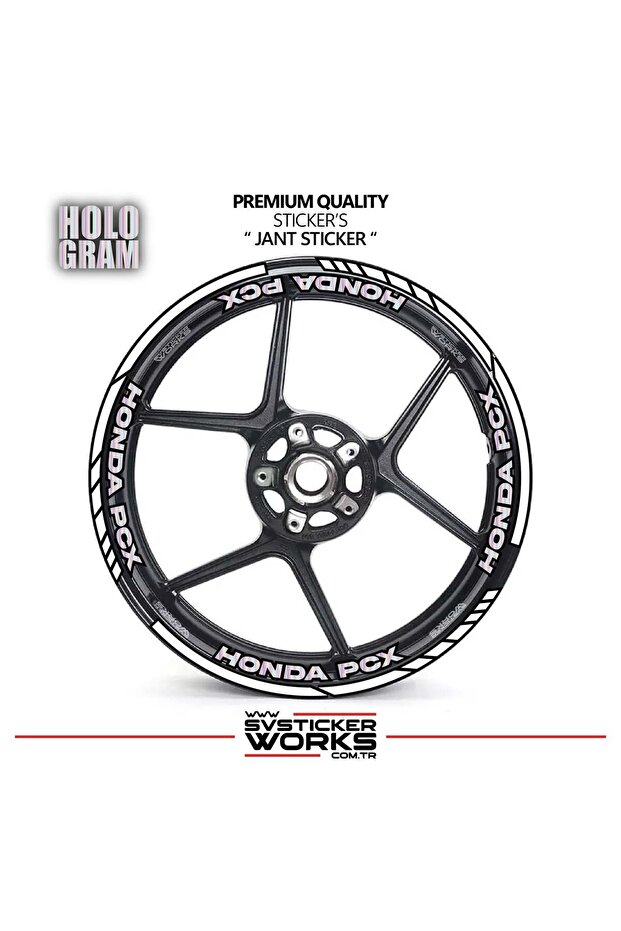 Honda pcx wheel rim strip and inner rim 16 letter sticker decal model pcx compatible accessory sticker