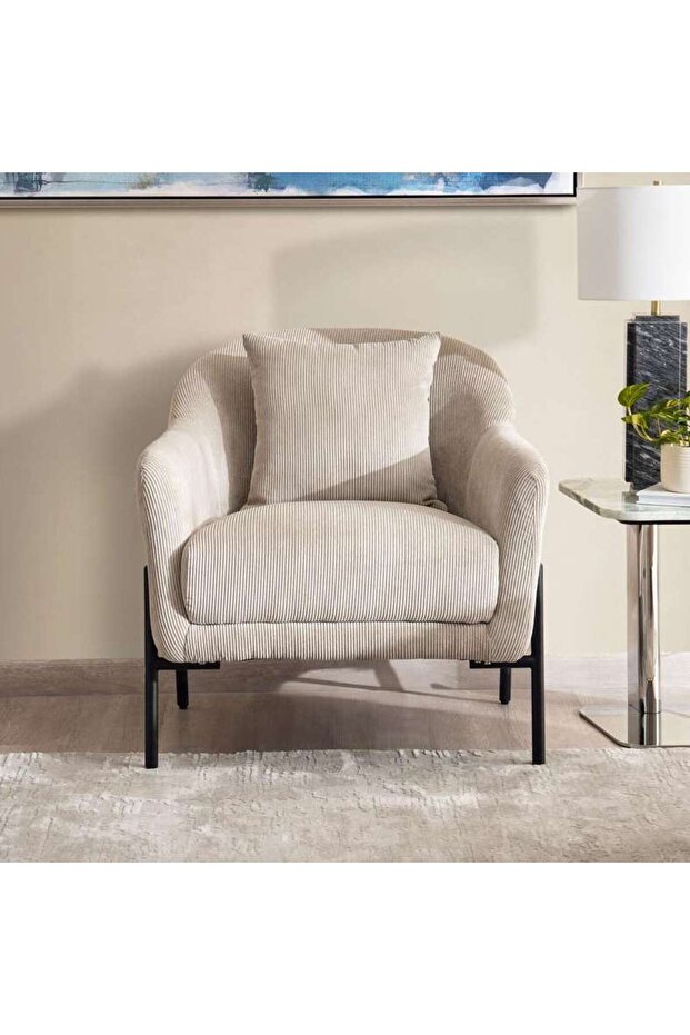 MABRO SINGLE SEATER SOFA - LIGHT GREY