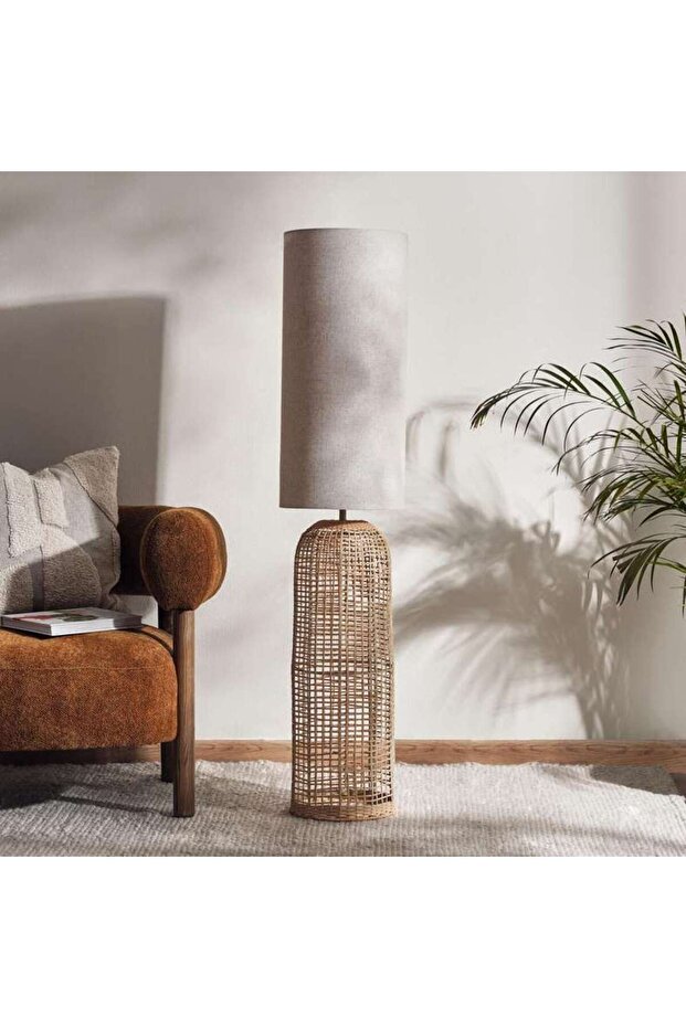 Precy E-27 Rattan Floor Lamp 29x29x134cm - Natural