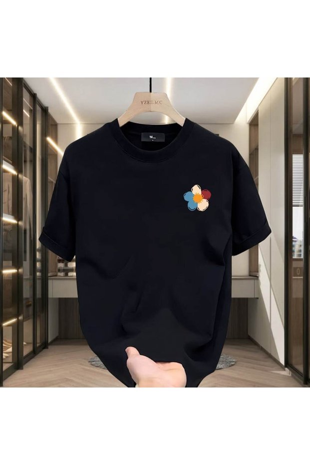Calle Unisex Colorful Oversize Printed T-Shirt Streetwear Comfortable Fit Daily Premium