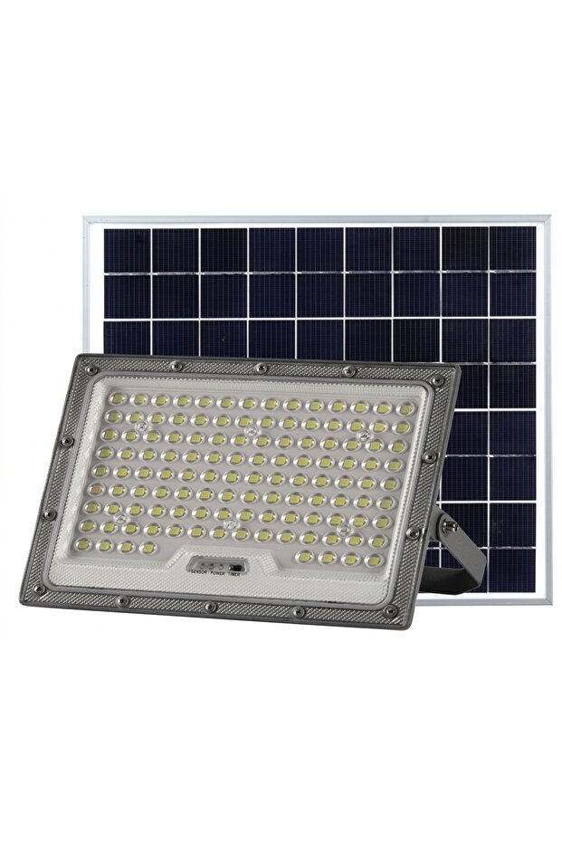 كشاف بالطاقة الشمسية عالي الكفاءة مقاوم للعوامل الجوية ويعمل طوال المساء شرائح LED SMD5054 عدد 120 شريحة