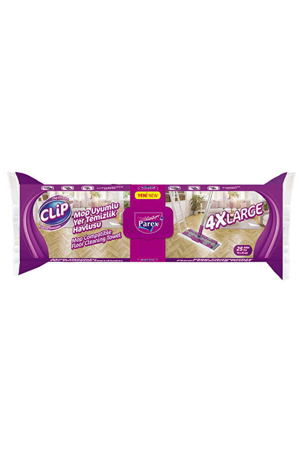 Mop Compatible Floor Cleaning Towel 4XL Pack of 25