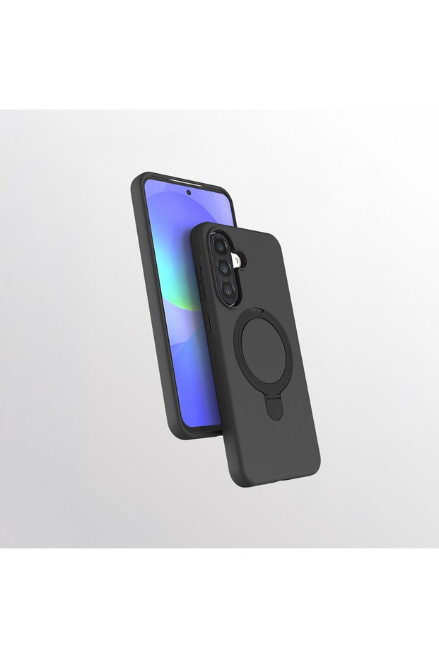 Galaxy A56 Case with 360 Degree Rotating Stand Magsafe Camera Lens Protection Silicone Senk