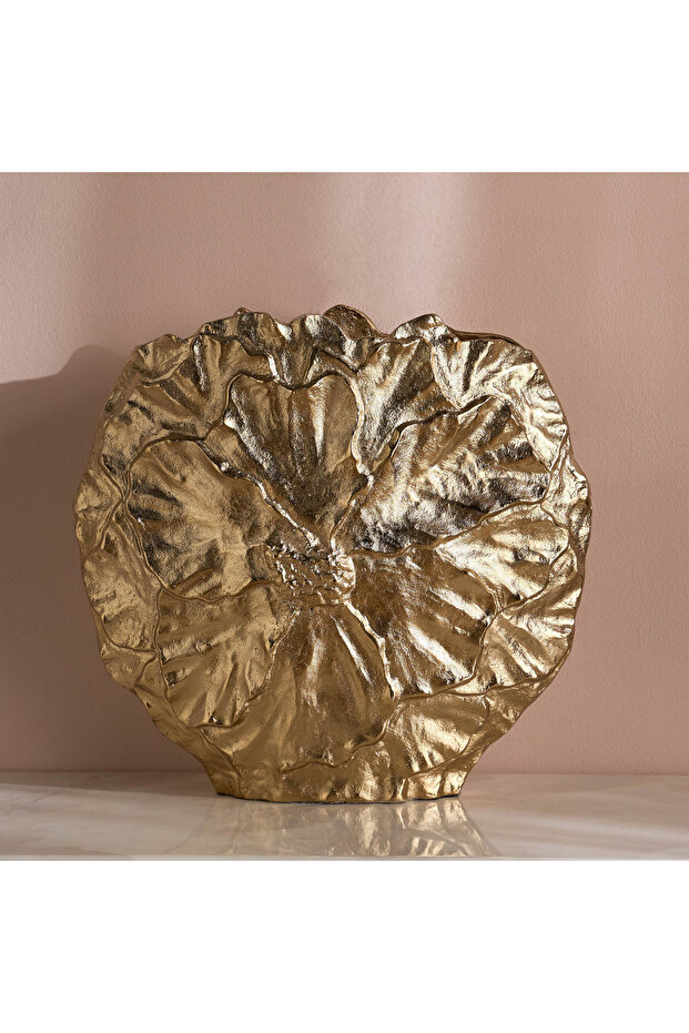 Lotus Luna Metal Decorative Vase - 46 cm