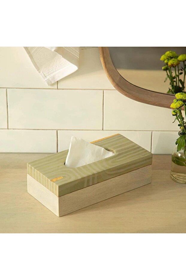 Lini Tissue Box Color: Beige