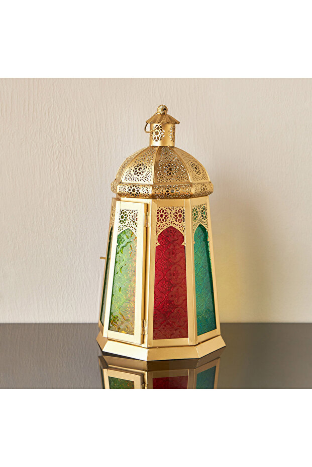Naima Tapered Metal Lantern - 42 cm