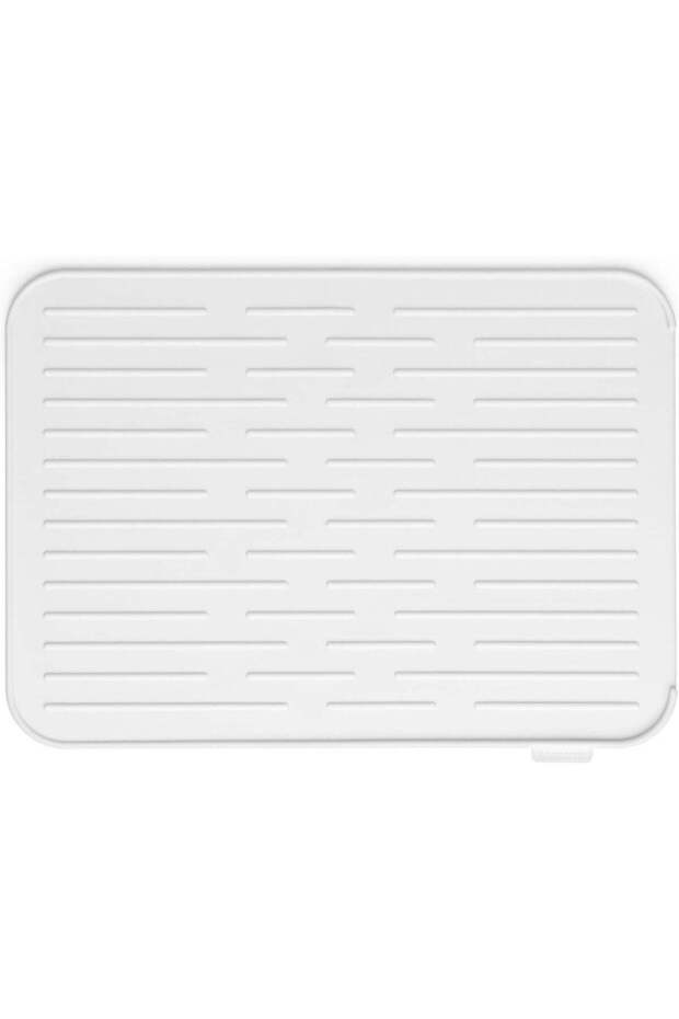 Silicone Dish Drying Mat, Light Grey, 43.8 x 32.5 x 0.9 cm