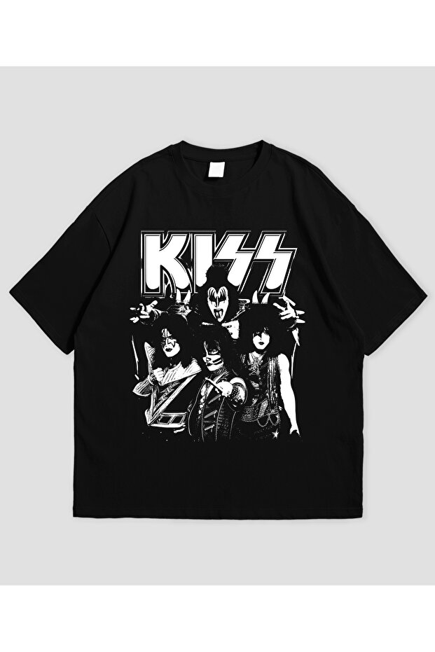 Kiss Printed Unisex Oversize T-Shirt