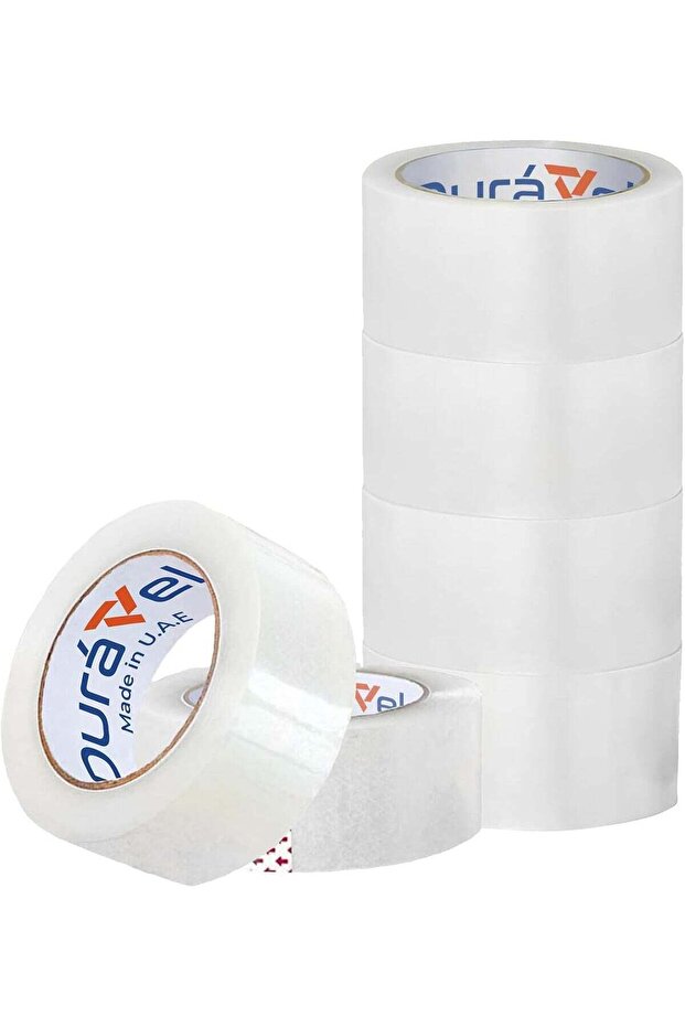 Clear Tape-Heavy Duty Packaging Tape, 6 pcs, 2 inch x 50 YDs