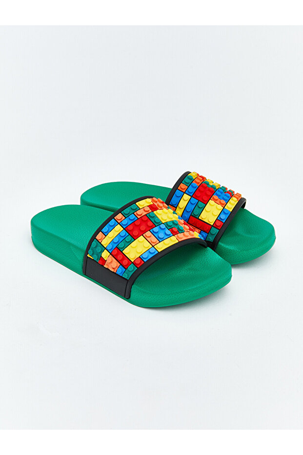 Alita City Pop It Patterned Baby Boy Slippers with a Difference