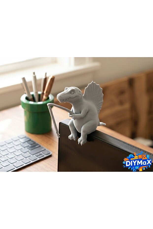 Spinosaurus Monitor Buddy Desktop Decorative Dinosaur Figure Average Size 5 cm