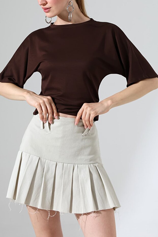 Women's Modal Half Sleeve Crew Neck Blouse