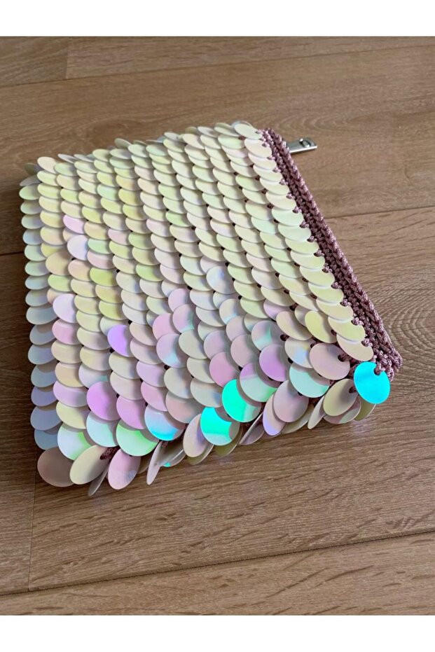 Women's Sequined Hand-Knitted Bag – Stylish for Daily Use, Handmade Designer Bag