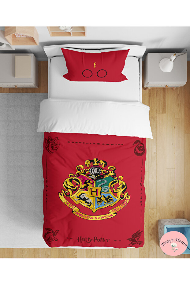 Harry Potter Themed 3D Digital Printed Single Unisex Youth Duvet Cover Set Sleeping Set