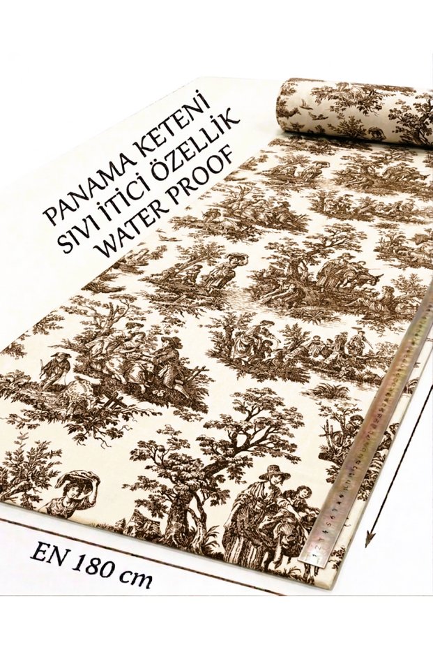 French Peasants Vintage Printed Width (180) cm Length Added to Cart Quantity Is in Meters Duck Panama Linen Meter Fabric