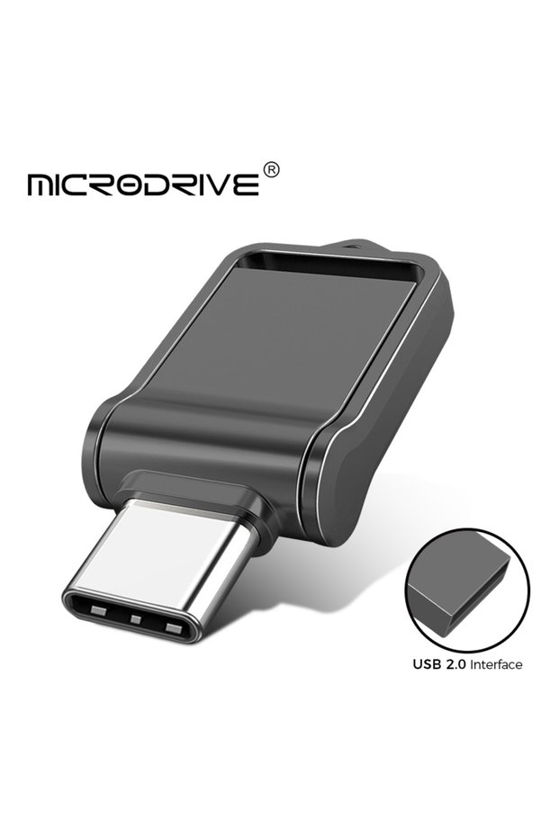 32 GB black Mini Type C Ultra Dual USB 2.0 Flash Drive 32GB 64GB 128GB Memory Stick Thumb Drive U Di