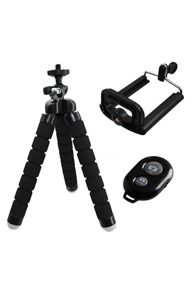 CRYSTAL Portable Mini Tripod For Phone Monopod Selfie Stick For Smartphone Mobile With Holder Clip T