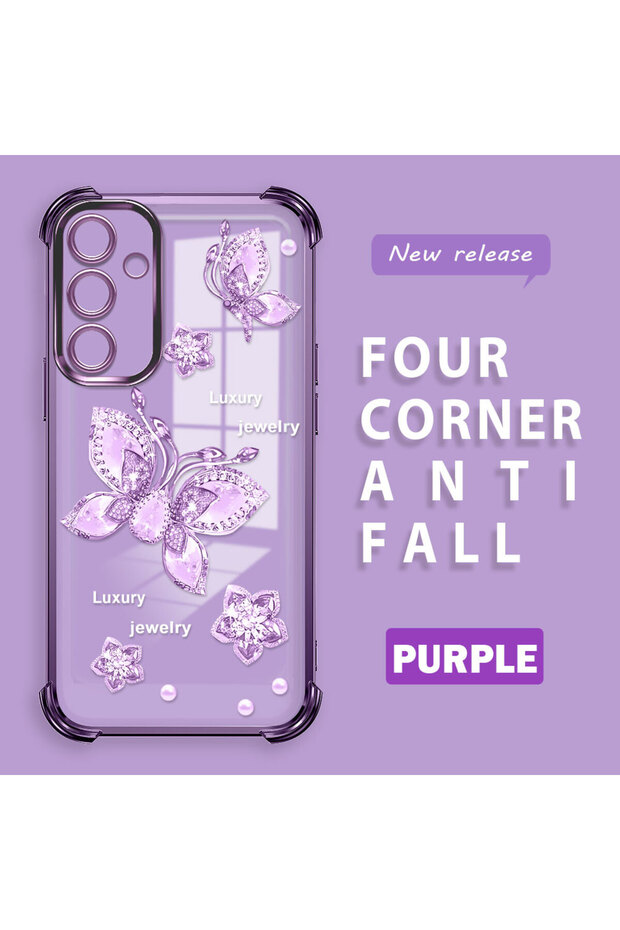 Samsung Galaxy A16 4G/5G Compatible Transparent Back Four Corners Reinforced Impact Protection Silicone Case