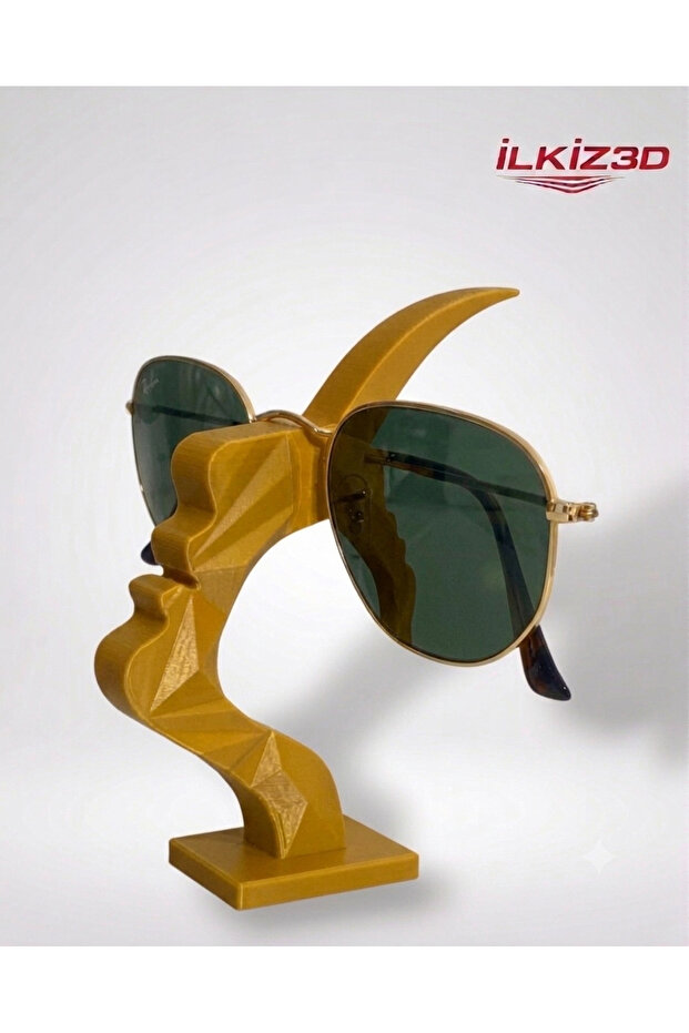 حامل نظارات بتصميم وجه تجريدي عصري