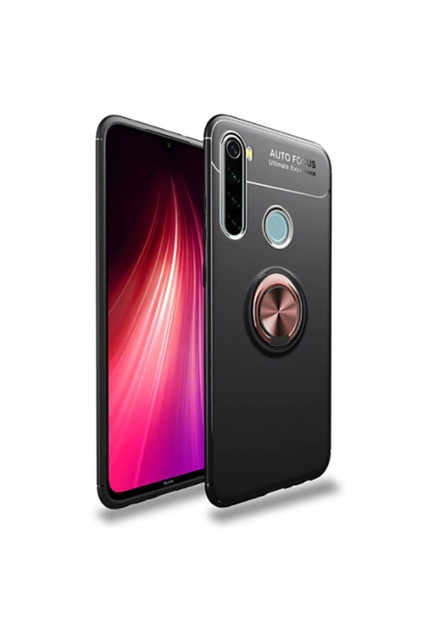 حافظة متوافقة مع هاتف Xiaomi Redmi Note 8t غطاء سيليكون مع حامل حلقي قابل للدوران