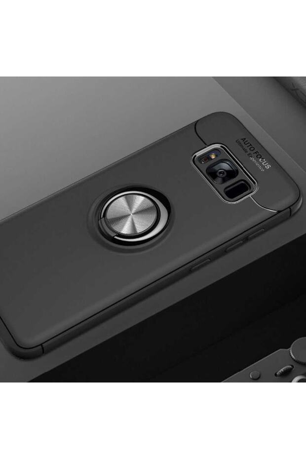 Silicone Ravel Cover with Rotatable Ring Stand for Samsung Galaxy S8 Plus Compatible Mobile Phone