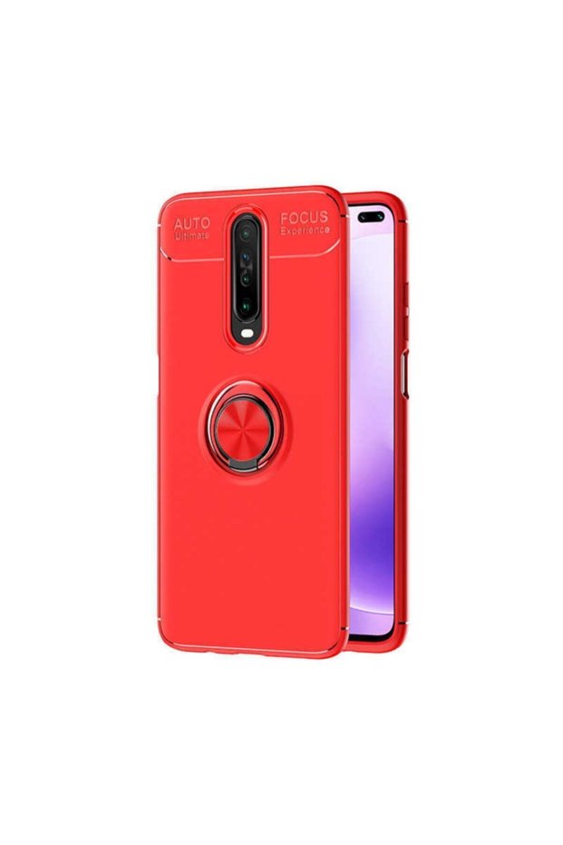 Compatible Case for Xiaomi Poco X2 Silicone Cover with Rotatable Ring Stand