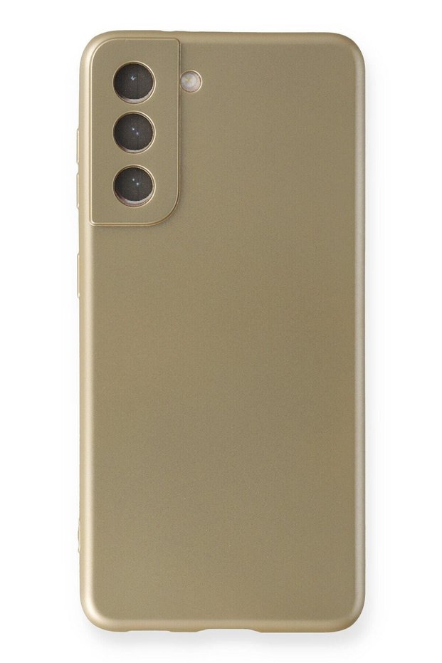 Compatible Case for Samsung Galaxy S21 Fe Soft Colorful Flexible Premium Rubber Silicone - Gold