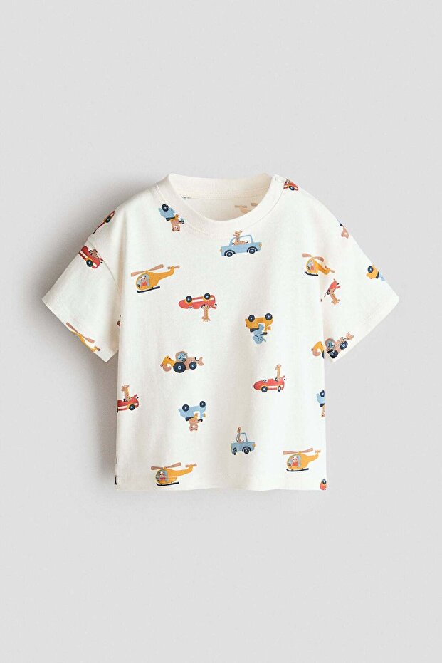 Printed cotton T-shirt
