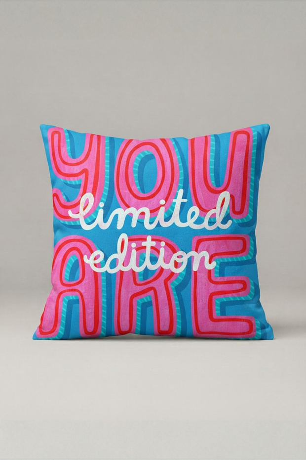 Neon You Limited Edition Throw Pillow Cover 241 – Limited Edition Design, 40 X 40 Cm.