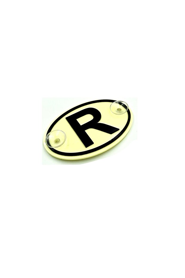 Double Layer Embossed Oval Letter R Special for Labelers - High-Quality and Stylish Design Oval Glass Ornament Letter R