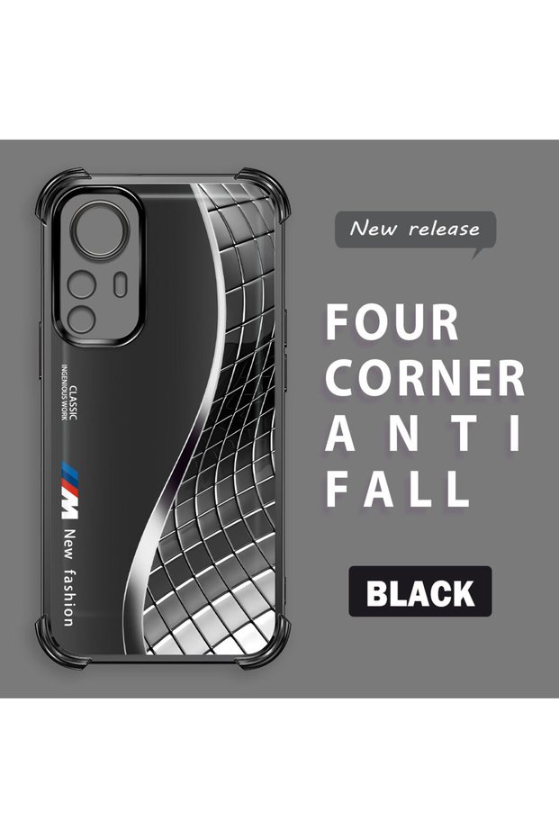 Xiaomi Mi 12t Compatible Transparent Back Four-Corner Reinforced Impact Protection Silicone Case