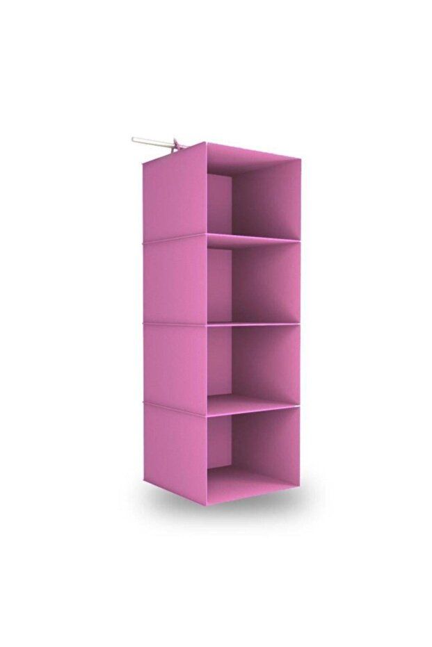 4-Tier Foldable Closet Organizer Shelf Set, Sock Tie Clothes Organizer, 2 Pieces