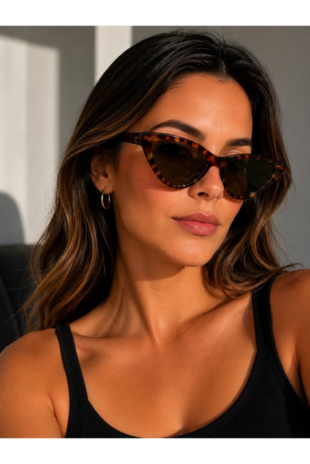 Women's Cat Eye Frame Uv400 Sunglasses