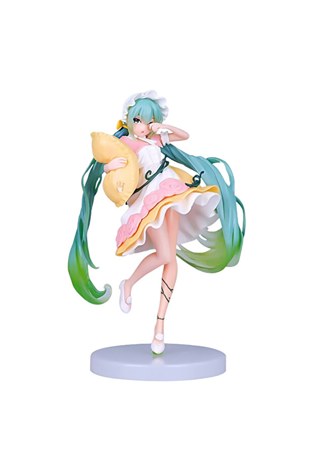 Bandai 1pcs-opp Anime Figurine Hatsune Miku Standing Posture and Sitting Posture Series Cute Action