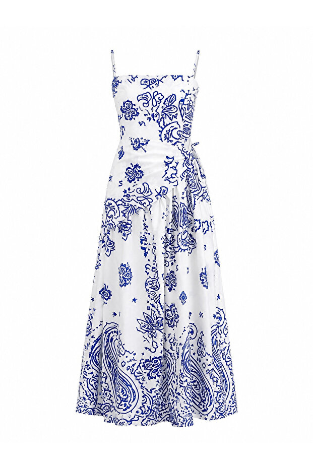 Patterned Scarf Accessory Dress