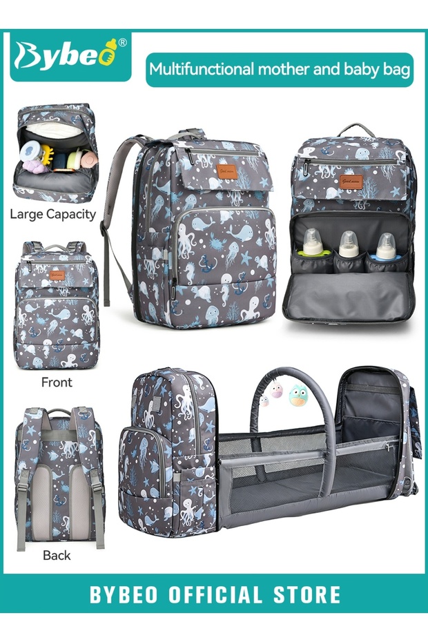 Baby Diaper Bag Backpack With Multifunctional Diapers Changing Station, Mommy Bag, Maternity Baby Changing Bags for Outdoor and Travel, Infant Shower Gifts, Large Capacity, 900d Oxford, USB Port