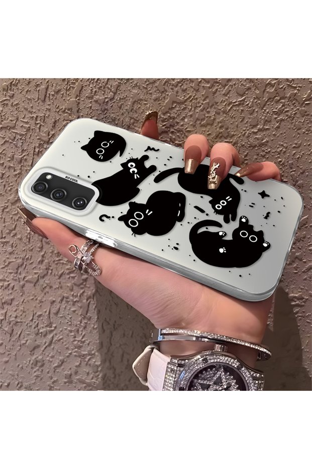 Samsung Galaxy S20 Fe 4G/5G Compatible High Quality Fun Black Cat Printed Case