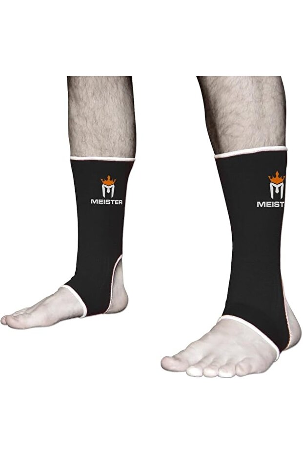 MMA Muay Thai Ankle Support Wraps (Pair) - Black
