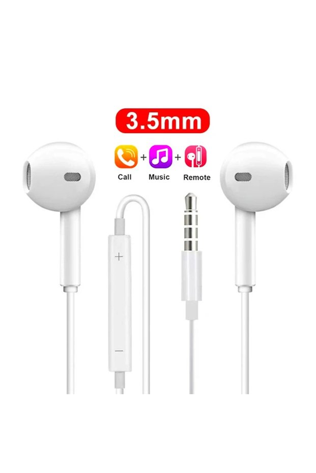 3.5mm Type-C In-Ear Wired Earphones, Noise Cancelling Earbuds with Microphone for Gaming, Compatible