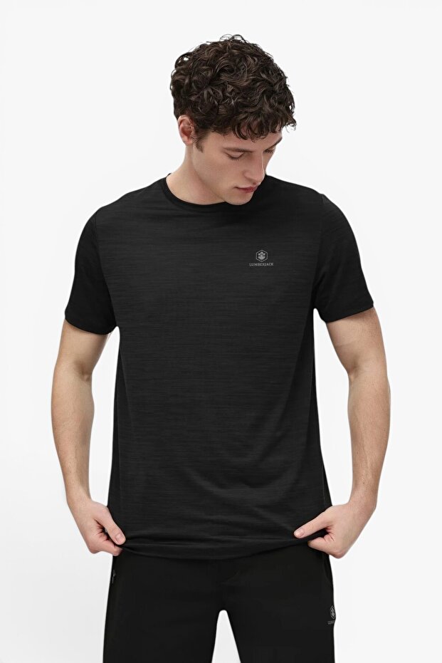 6m Mb Ct1328 Mln T-Sh 6Fx Men's Black T-Shirt - 102202981