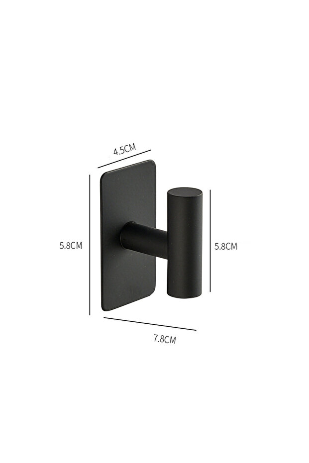 Heavy-duty adhesive waterproof towel hooks for hanging coats, clothes, and closet hooks; kitchen wall-mounted (black, 3-pack).
