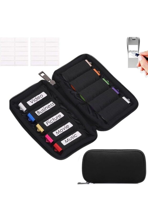 USB Flash Drive Storage Bags Pouches Dedicated Memory Stick Organizer Boxes 10-Pack Enclosures Accessory Small Waterproof
