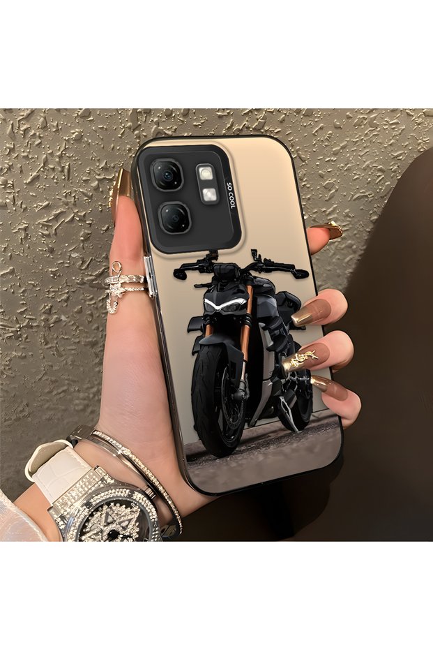 Infinix Smart 9 Compatible Haval Sport Motorcycle Printed Matte Quality Soft Silicone Case