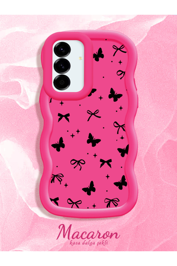 Samsung Galaxy A36/A56 Compatible Slim Butterfly Bow Printed Soft Structure Case for Everyday Use
