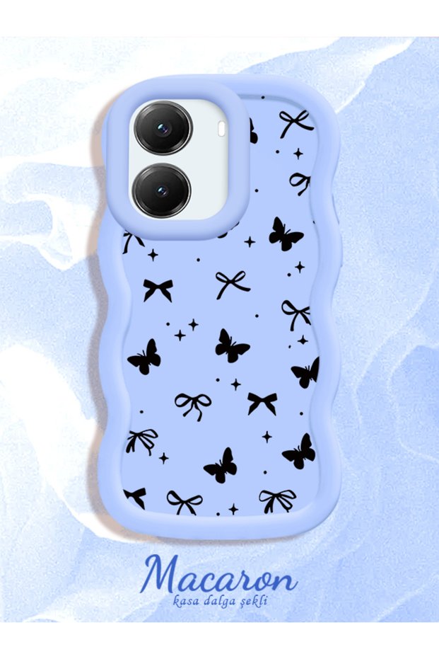 Poco X7 Pro Compatible Thin Butterfly Bow Printed Soft Structure Daily Use Phone Case