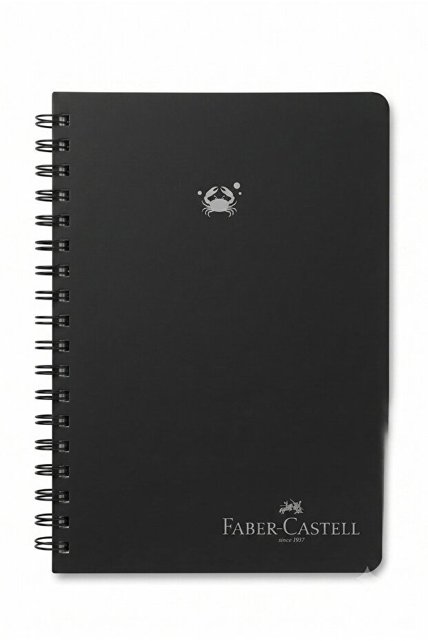 Fc Tone in Tone Hard Cardboard Cover Spiral Lined Notebook Agenda 17X24 cm 100 Pages