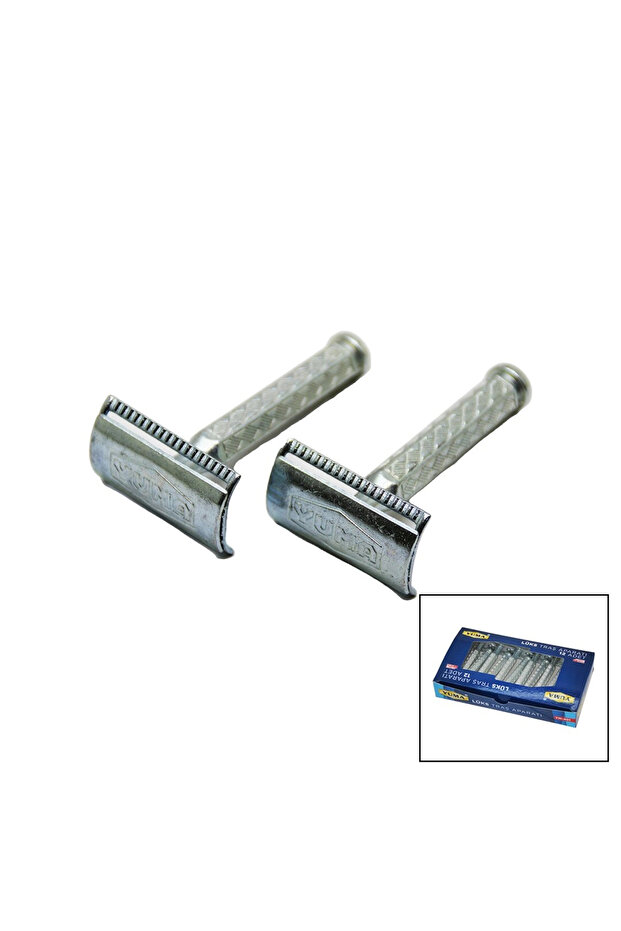 Shaving Apparatus - with Razor Attachment - Classic Model - Metal Nickel Alloy